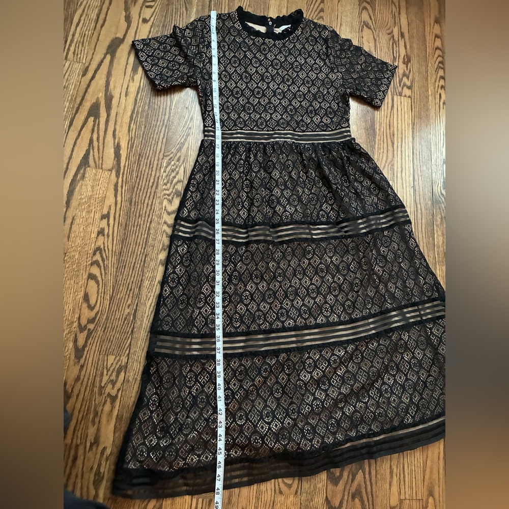 Baltic Born Windsor Lace Midi Dress, Black, Size XL - Picture 8 of 14